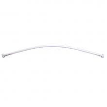 Barclay 7120-60-WH - Curved 60'' Shower Rod w/FlangeWhite
