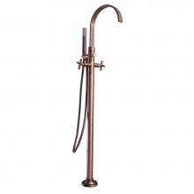 Barclay 7954-MC-ORB - Dixville Freestanding Faucet with Metal Cross handles, ORB