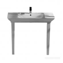 Barclay 964WH - Opulence Console 39-1/2'', RectBowl, 8'' WS, White