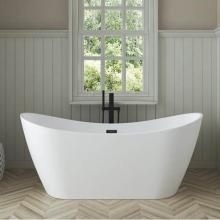 Barclay ATDSN67MIG-MTMT - Nairobi 67''AC Tub Matte White W/Internal Drain And Of Matte Wh
