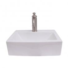 Barclay 4-1136WH - Sophie 17'' Rect Wall HungBasin, White