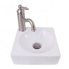Barclay 4-1138WH - Trixie 11'' Petite Wall HungBasin, White