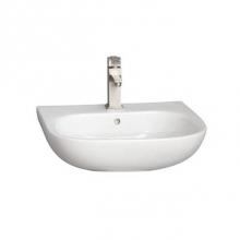 Barclay 4-2038WH - Tonique 550 Wall Hung Basin8'' Widespread, White
