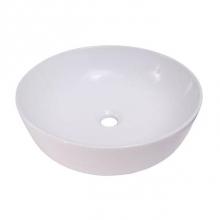 Barclay 4-432WH - Shasta 16'' Cylindrical AboveCounter Basin, White