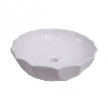 Barclay 4-459WH - Anna 18'' Swirl Above CounterBasin, White