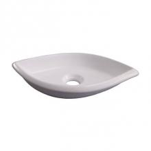 Barclay 4-8080WH - Kai Above Counter Basin 16'',No Faucet Holes, WH