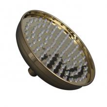 Barclay 5800-6-PB - 6'' Silcon Nozzle Rain Shower Head w/Brass Ball Joint, PB