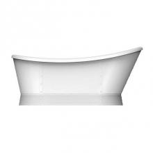 Barclay ATDSN66C-WH-CP - Milicent 66'' FreestandingSlipper Tub WH,Drain and OF CP