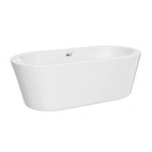 Barclay ATOVN59MFIG-CP - Opus AC Oval Freestanding Tub59'' WH,Internal Drain Pipe, CP