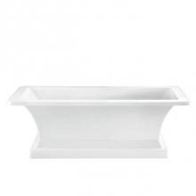 Barclay ATRECN67B-WH - Sydney Acrylic Rect Tub w/base67'' WH, No OF or Faucet Holes