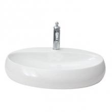Barclay CL4-221WH - Cloud 21-5/8'' Wall Hung Basin,1-Hole,W/Waste Cover,White