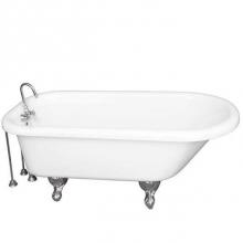 Barclay TKADTR67-WCP9 - Tub Kit 67'' AC Roll Top,TubFiller, Supplies,Drain-Chrome