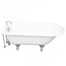 Barclay TKCTR67-CP9 - Tub Kit 67'' CI Roll Top, TubFiller, Supplies, Drain-Chrome