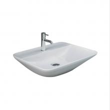 Barclay 5-551WH - Variant 21-5/8''x16-1/2'' Rect.CounterTop Basin,1-Tap Hole,WH