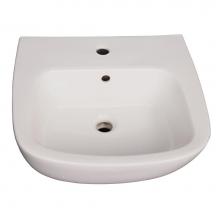 Barclay B/3-141WH - Elena 500 Ped Lav Basin1 Hole, White