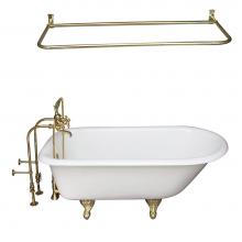 Barclay TKCTRN60-PB13 - Tub Kit 60'' CI Roll Top,FillerShwr Rd, Supplies, Drain-PB