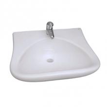 Barclay 4-901WH - Bella Wall-Hung Sink, 1 hole White