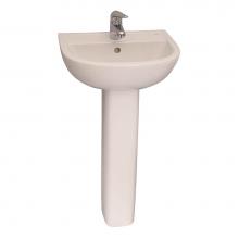 Barclay B/3-534WH - Compact 450 Basin, 4'' cc White