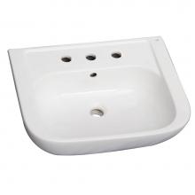 Barclay B/3-2018WH - Caroline 550 Basin only,White-8'' Widespread