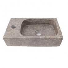 Barclay 5-004GM - Modena Above Counter Basin,1 Faucet Hole, Grey Marble