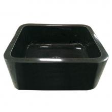 Barclay FSGSB4028-GPBL - Acantha 24'' Polished GraniteSingle Bowl Farmer Sink, GPBL