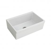 Barclay FSSB1000-WH - Gannon 30'' Single BowlFireclay Farmer Sink-White