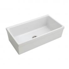 Barclay FSSB1004-WH - Hinton 36'' Single BowlFireclay Farmer Sink