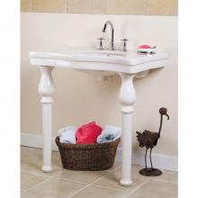 Barclay L/968WH - Milano Console Legs, Pair, White