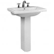 Barclay 3-261WH - Mistral 510 Pedestal Lavatory, One-Hole, White
