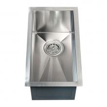 Barclay PSSSB2048-SS - Ophelia 11'' SS NarrowUndermount Prep Sink