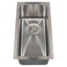 Barclay PSSSB2052-SS - Paule 11'' SS NarrowUndermount Prep Sink