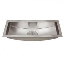 Barclay PSSSB2100-SS - Vedette 22'' SS CurvedBottom Trough Sink