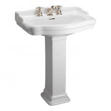 Barclay B/3-858WH - Stanford 600 Basin, 8''cc, White