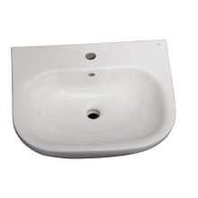 Barclay B/3-2031WH - Tonique 550 Basin only,White-1 hole
