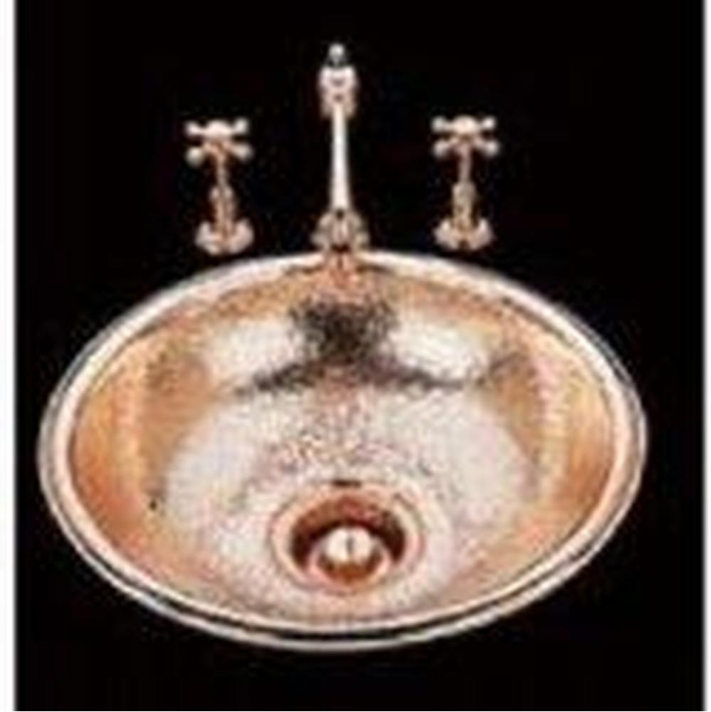 Large Round Lavatory Plain Pattern, Undermount & Drop In