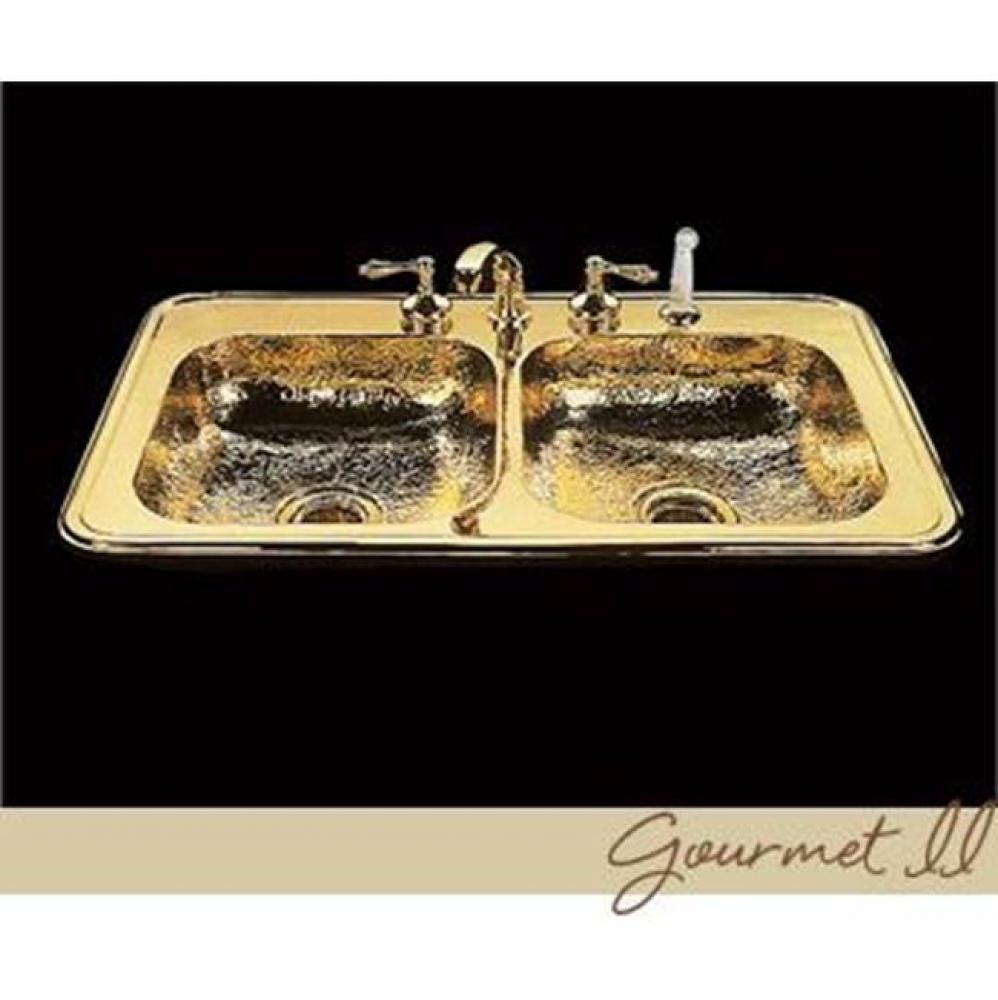 Gourmet Ii, Kitchen Sink, Hammertone Pattern, Drop In