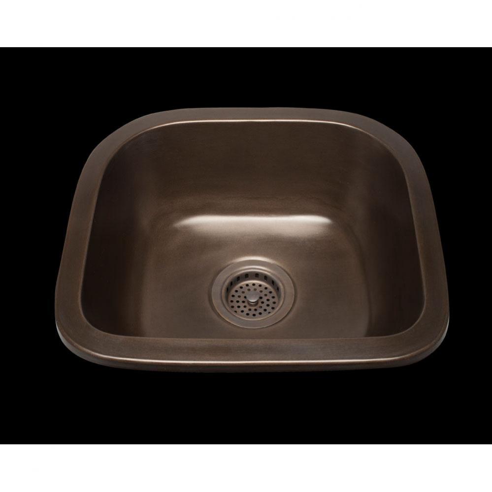 Zane, D-Bowl Prep Sink, Plain Pattern, 3 1/2'' Drain Opening, Undermount & Drop In