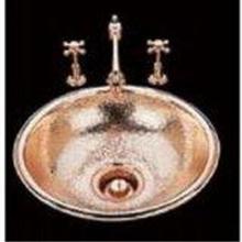 Bates and Bates B0015P.CP - Large Round Lavatory Plain Pattern, Undermount & Drop In
