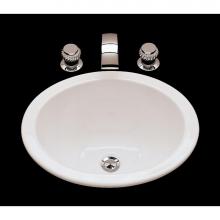 Bates and Bates P1512.D.WH - Suzanne, Single Glazed Oval Lavatory With Plain Bowl, Overflow, Drop In