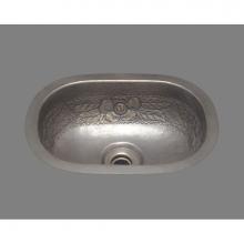 Bates and Bates B1014G.CP - Small Roval Bar Sink, Garland Pattern, Undermount & Drop In