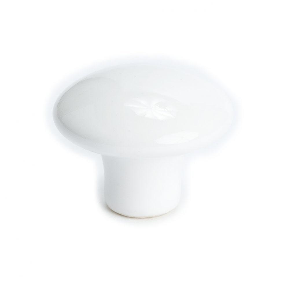 Concord Ceramic White Knob