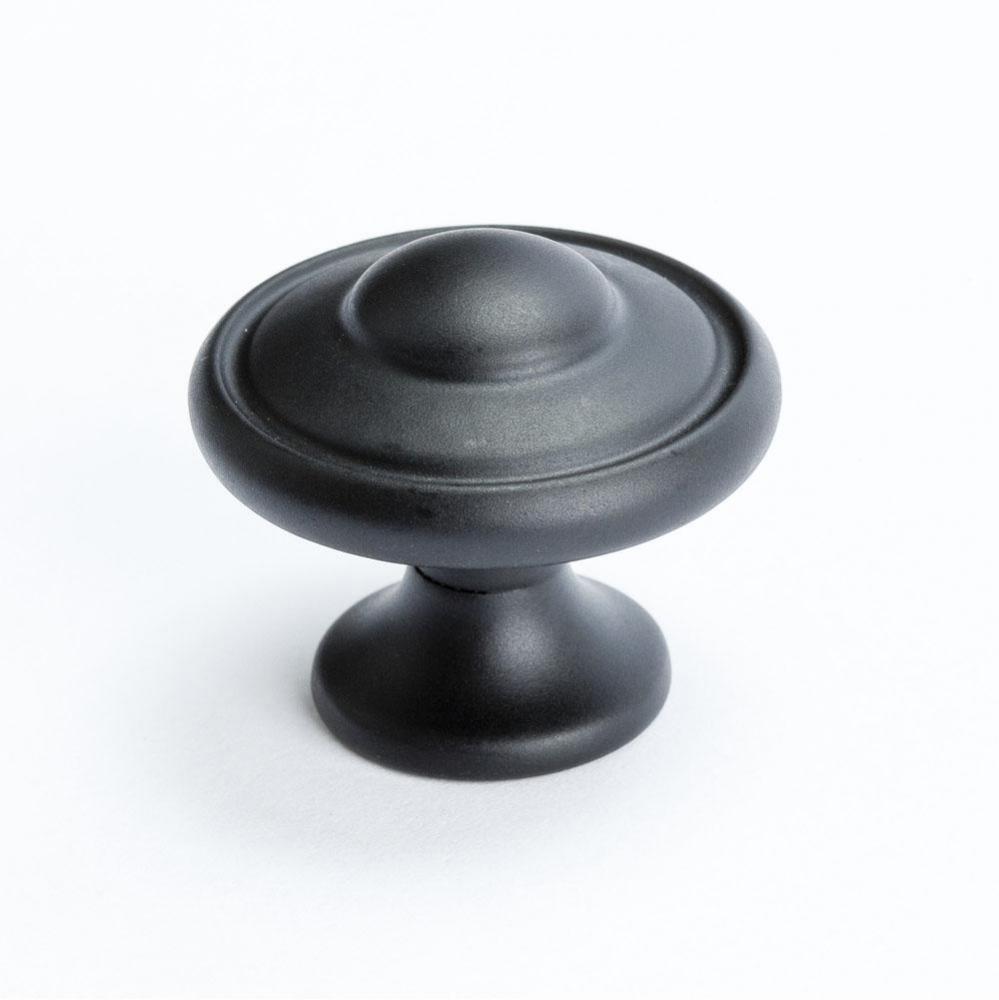 Euro Traditions Matte Black Knob