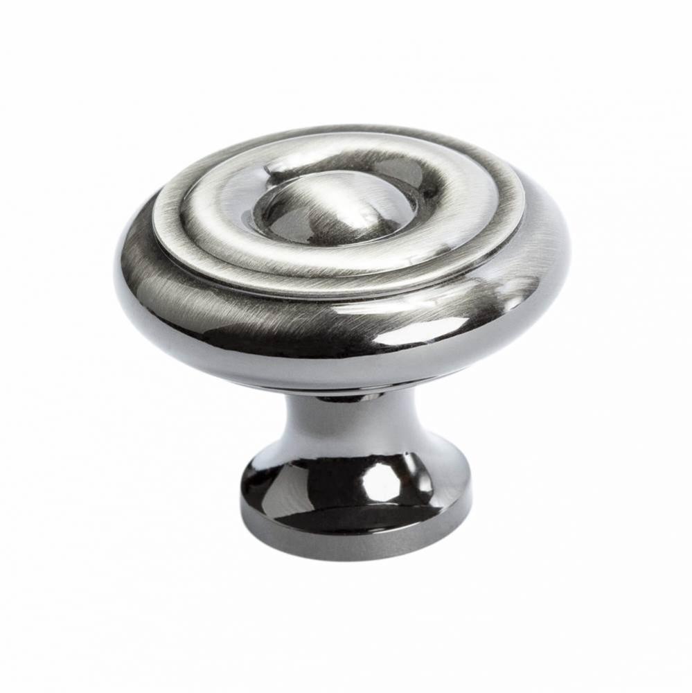 Newport Brushed Black Nickel Round Knob