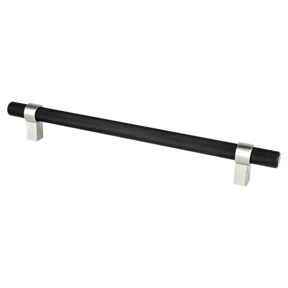 Radial Reign 224mm CC Matte Black Bar and Brushed Nickel Posts Pull