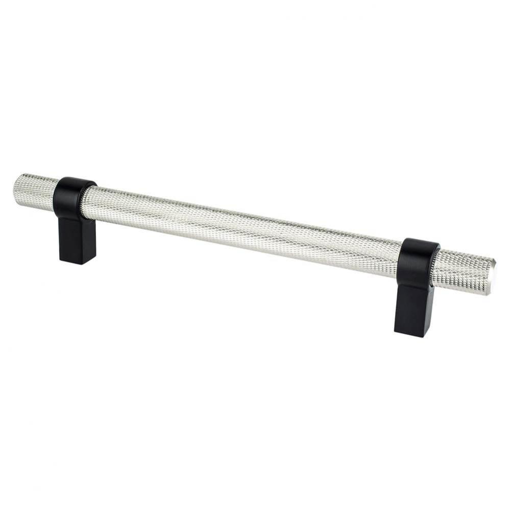 Radial Reign 160mm CC Brushed Nickel Bar and Matte Black Posts Pull