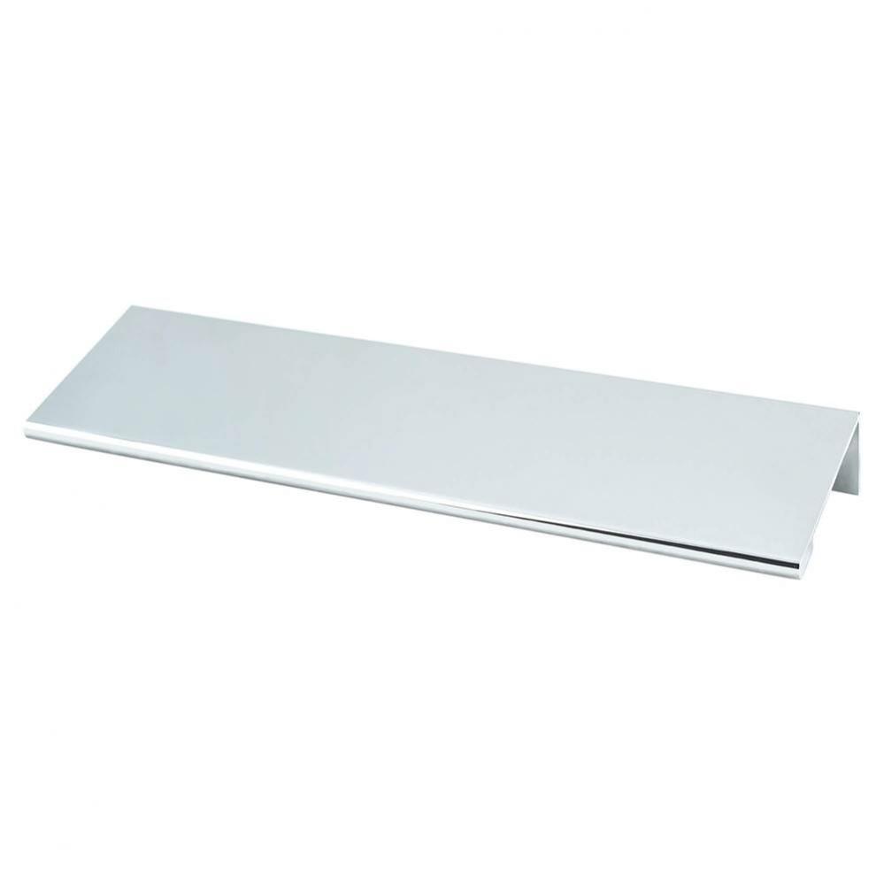 Contemporary Advantage Two 112mm CC Polished Chrome Edge Pull - Part measures 1/16in. thickness.