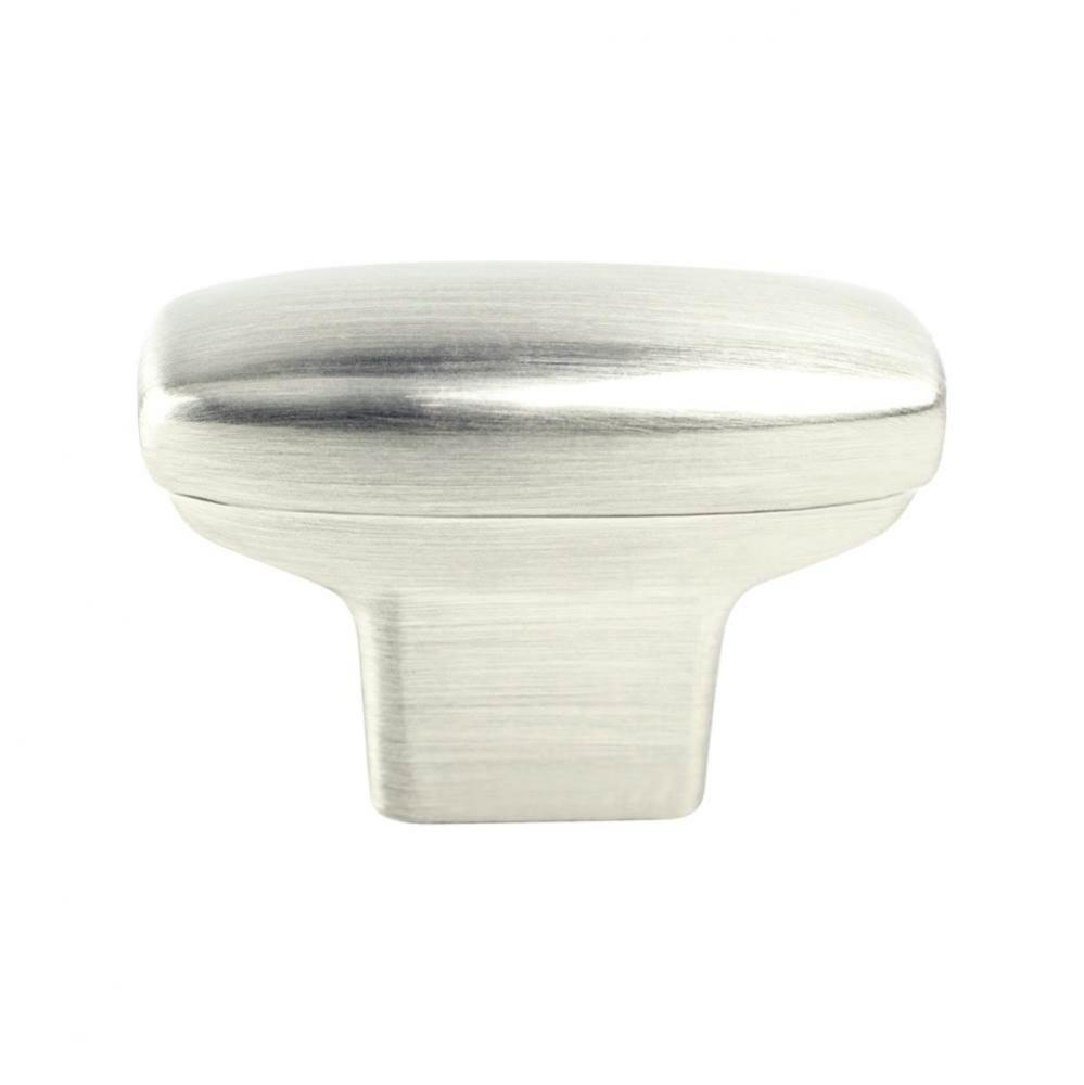 Transitional Advantage One Brushed Nickel Rounded Rectangle Knob  -This knob has a tooth on the bo