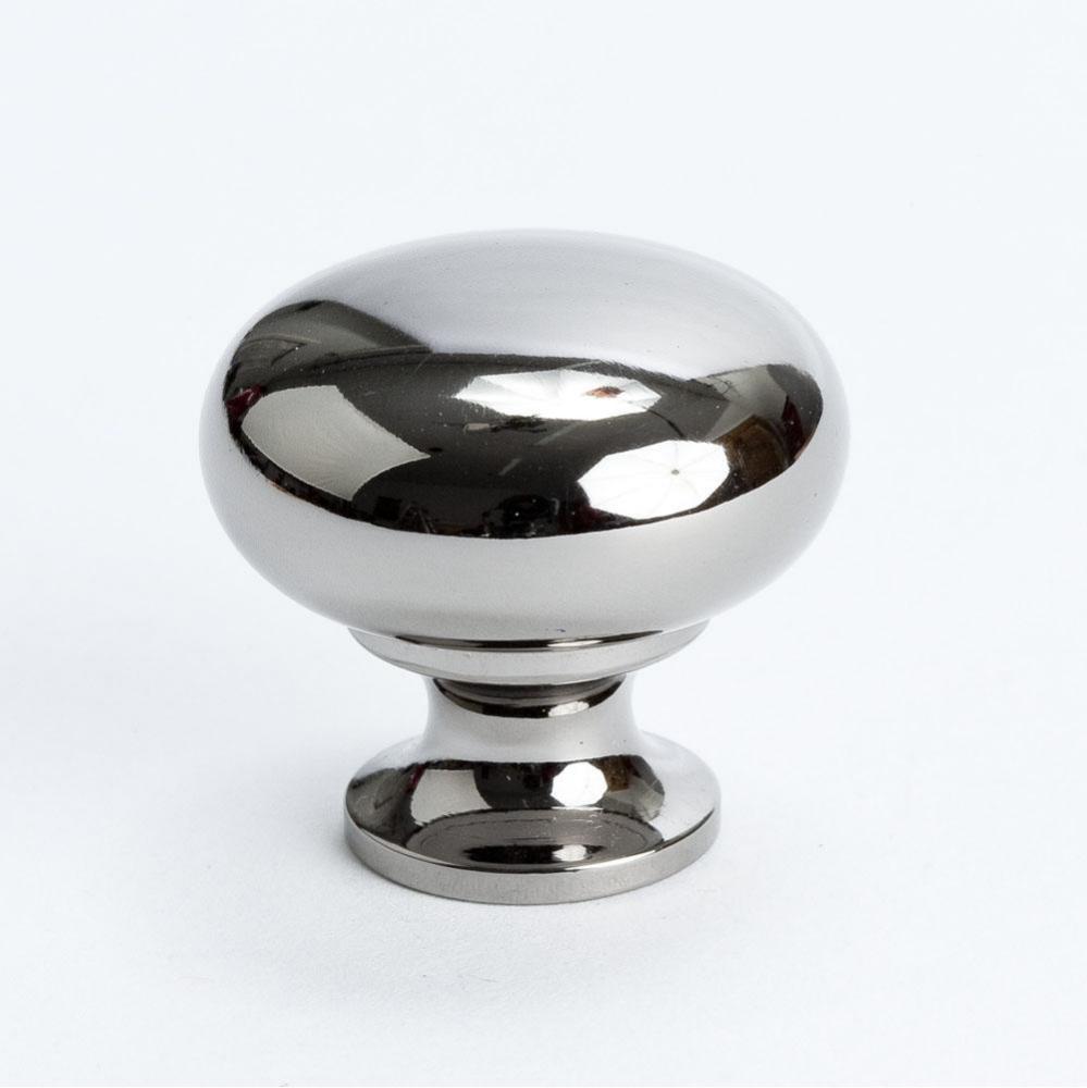 Plymouth Black Nickel Round Knob