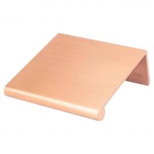 Berenson 1046-40BC-P - Bravo 32mm CC Brushed Copper Edge Pull - Part measures 1/16in. Thickness