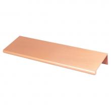 Berenson 1048-40BC-P - Bravo 112mm CC Brushed Copper Edge Pull - Part measures 1/16in. Thickness